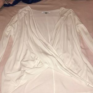 Abercrombie & Fitch white criss cross top